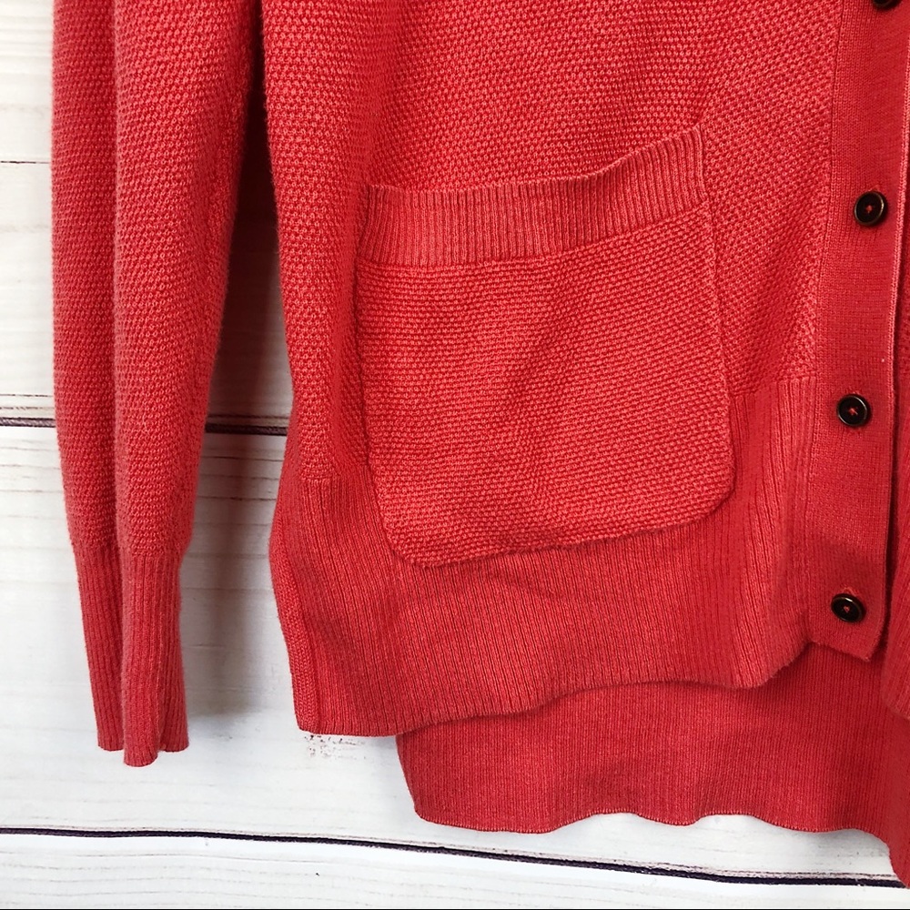 MADEWELL Orange Knitted Button Cardigan XS - Picture 4 of 7